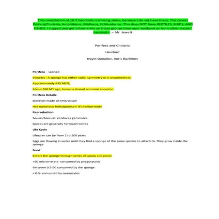 10 7 all handouts animal diversity 2010 jewett edit