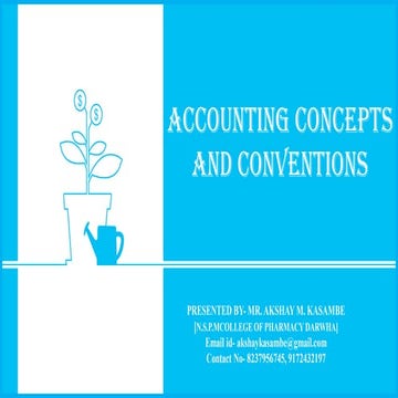 10 accounting conceptsand conventions