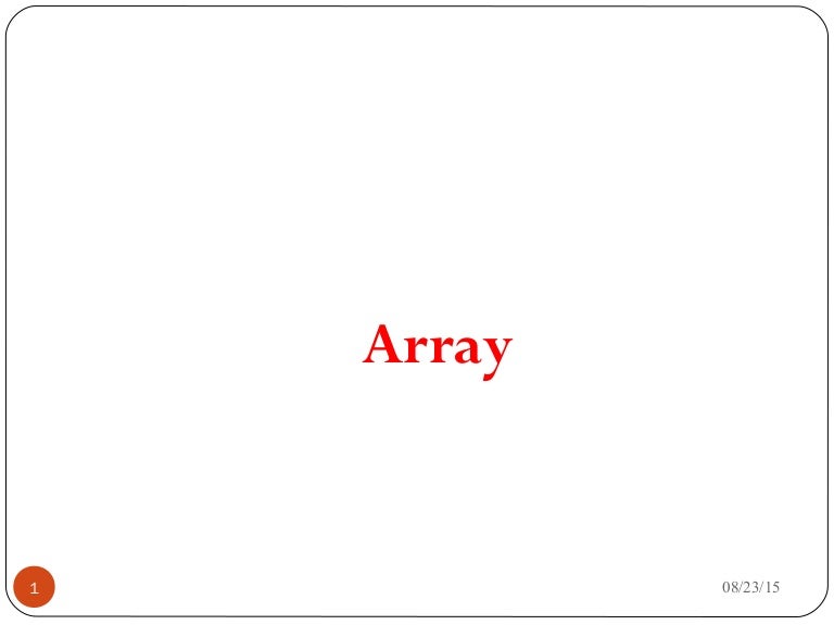 10 array