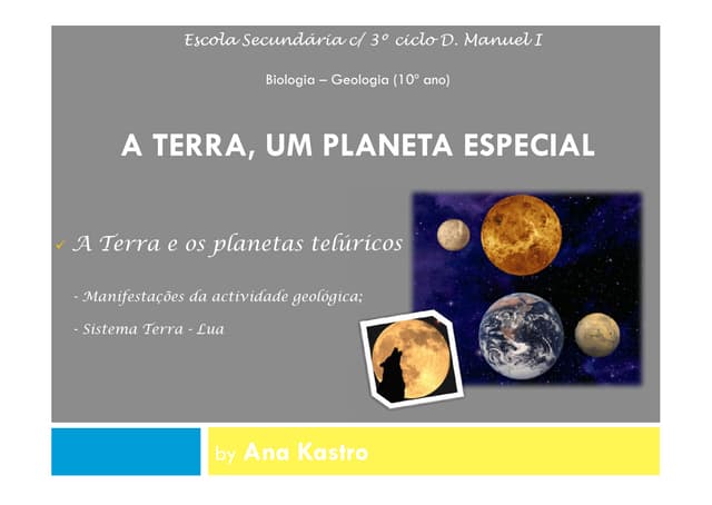 A terra e os planeta telúricos
