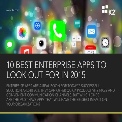 10 Best Enterprise Apps to Look for in 2015