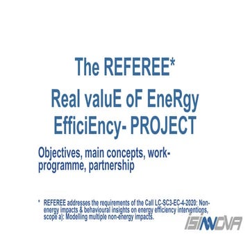 REFEREE: Real valuE oF EneRgy EfficiEncy