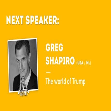 Conversion Hotel 2018 Keynote: Greg Shapiro