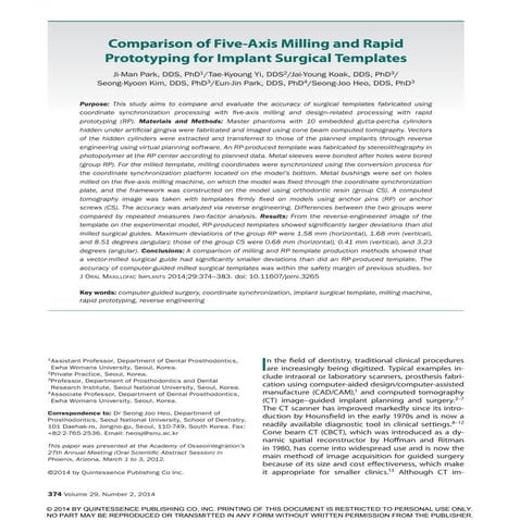 10 - Comparison of five-axis milling and rapid prototyping for implant ...
