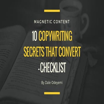 Checklist:10 Copywriting Secrets That Convert