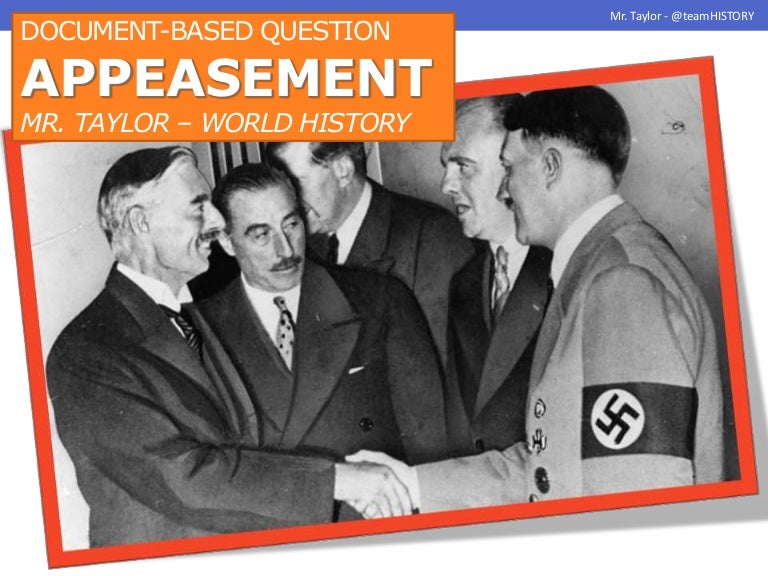 Ww2 policy of appeasement picture