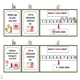 10 eko billetea-zenbat € itzuli beh...