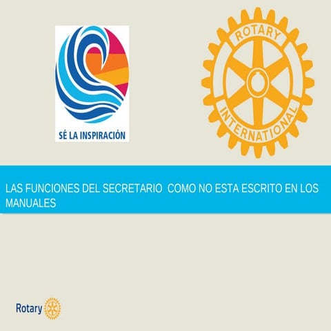 Funciones del Secretario