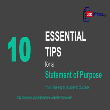 10 Essential Tips for a Statement of Purpose | PPTX