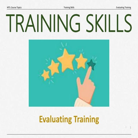 Evaluating Training