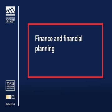 10   finance and financial planning