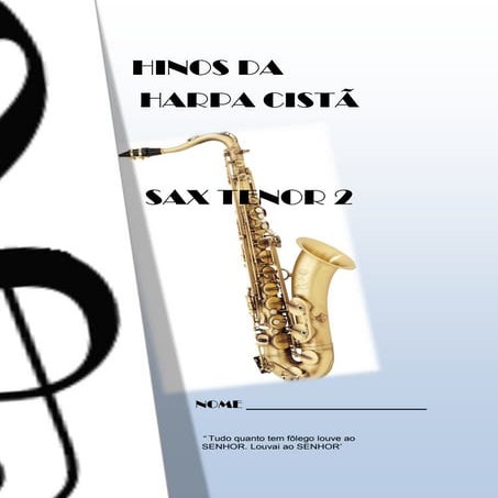 Hinos da harpa cristã.sax tenor