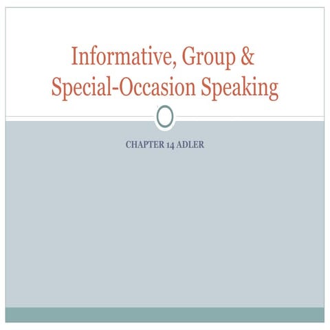 10. inform persuade group special occasion