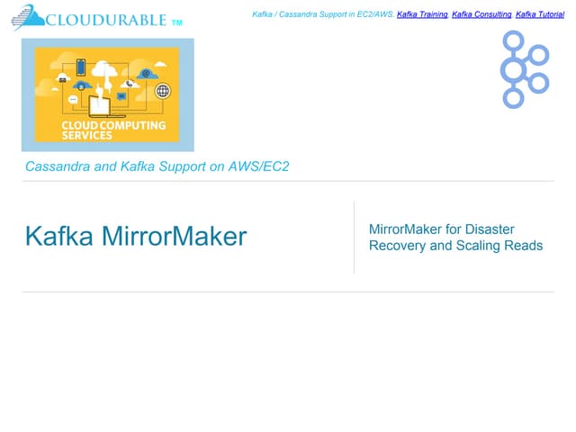Kafka MirrorMaker: Disaster Recovery, Scaling Reads, Isolate Mission Critical...