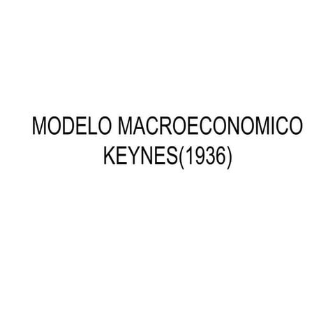 10 - John Maynard Keynes obra y trabajod