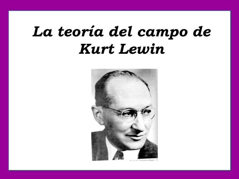 Kurt Lewin La Teoria del Campo Kurt Lewin La Teoria del Campo