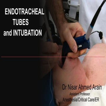 endotracheal  intubation-Anesthesia
