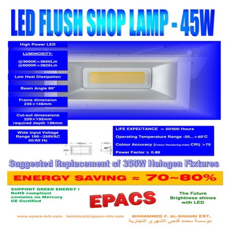 10 led-45 w-shop lamp
