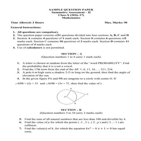 10 maths-cbse-sample-papers-2017