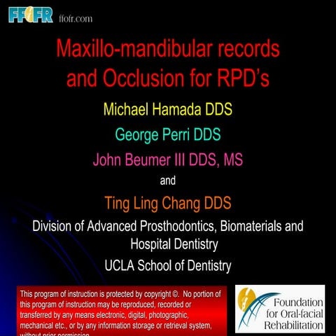 10.maxillo mandibular records