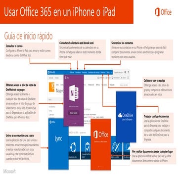 Guia Rápida de Microsoft - Usar Office 365 en iphone-ipad