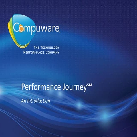 Compuware ASEAN APM User Conference 2013 - APM Performance Journey Presentation