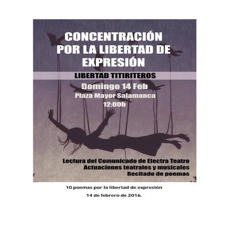 10 poemas por la libertad de expresión #LibertadTitiriteros