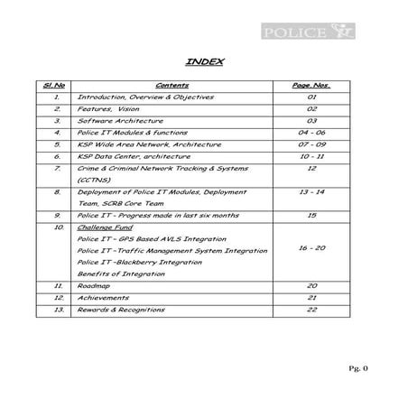 Police IT Application