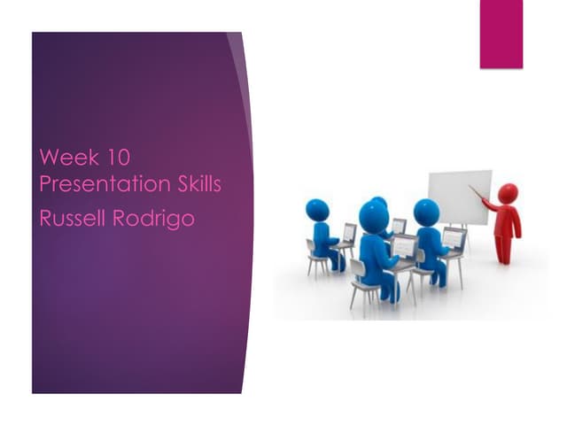Week 10 Presentation Skills