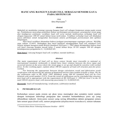 10   rancang bangun load cell sebagai sensor gaya pada sistem uji