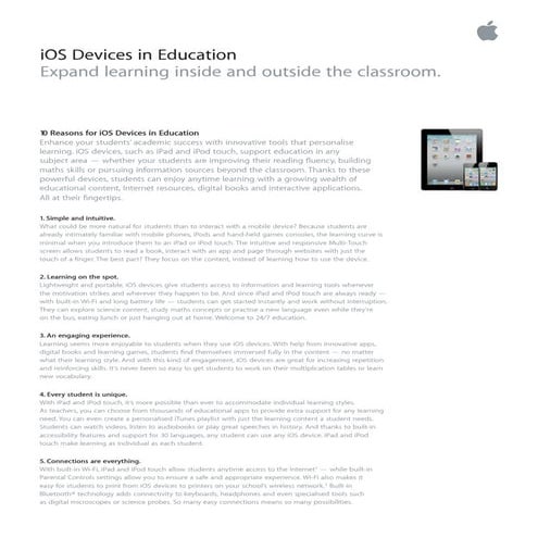 10 reasons ipad in education
