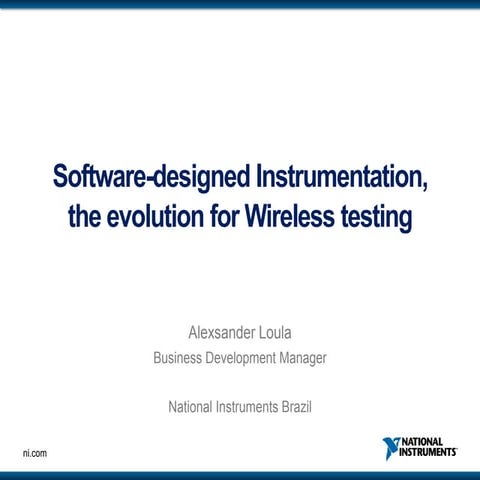 10 software-designed instrumentation the evolution for wireless testing