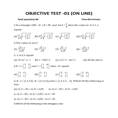 10  std objective test-1