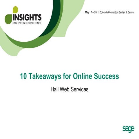10 Takeaways for Online Success 