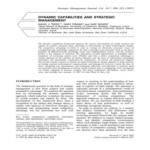 10. teece pisano dynamic capabilities