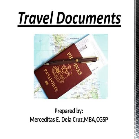 The Travel Documents and Requirement to ts