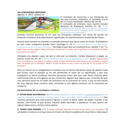10 un verdadero cristiano