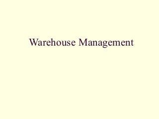 10 warehouse management