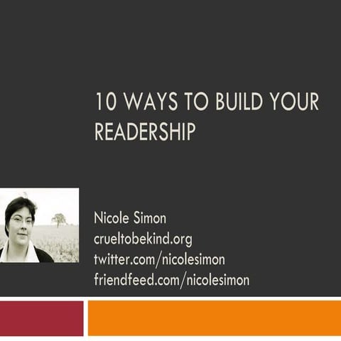 10 Ways To Build Your Readership