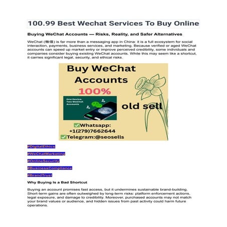 100.99 Best Wechat Services To Buy Online.pdf