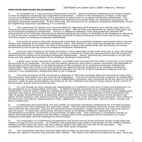100 notes-on-labor-law-manuel