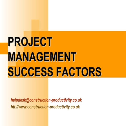 100 Project Management-Success Factor