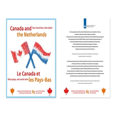 65 years of friendship Canada The Netherlands