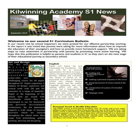 S1 Curricular bulletin Aug10