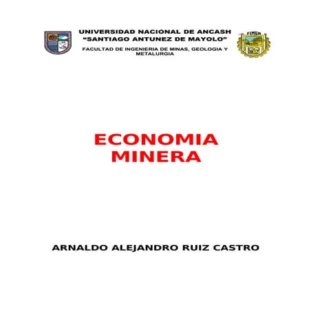  economia-minera unsaac ing. alarcon