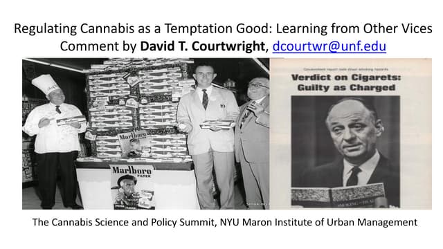 Cannabis Science & Policy Summit - Day 1 - Courtwright