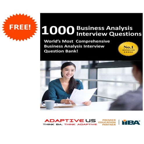 1000 BA Interview Questions   FREE Edition
