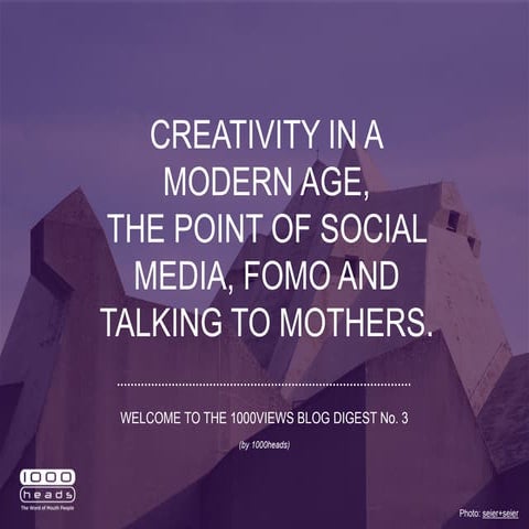  1000views Blog Digest No. 3 (June 2014) 