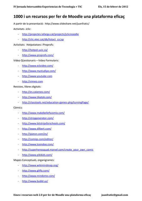 1000 i un recursos per a fer de moo...