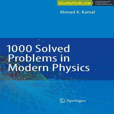 1000 Solved Problems In Modern Physics